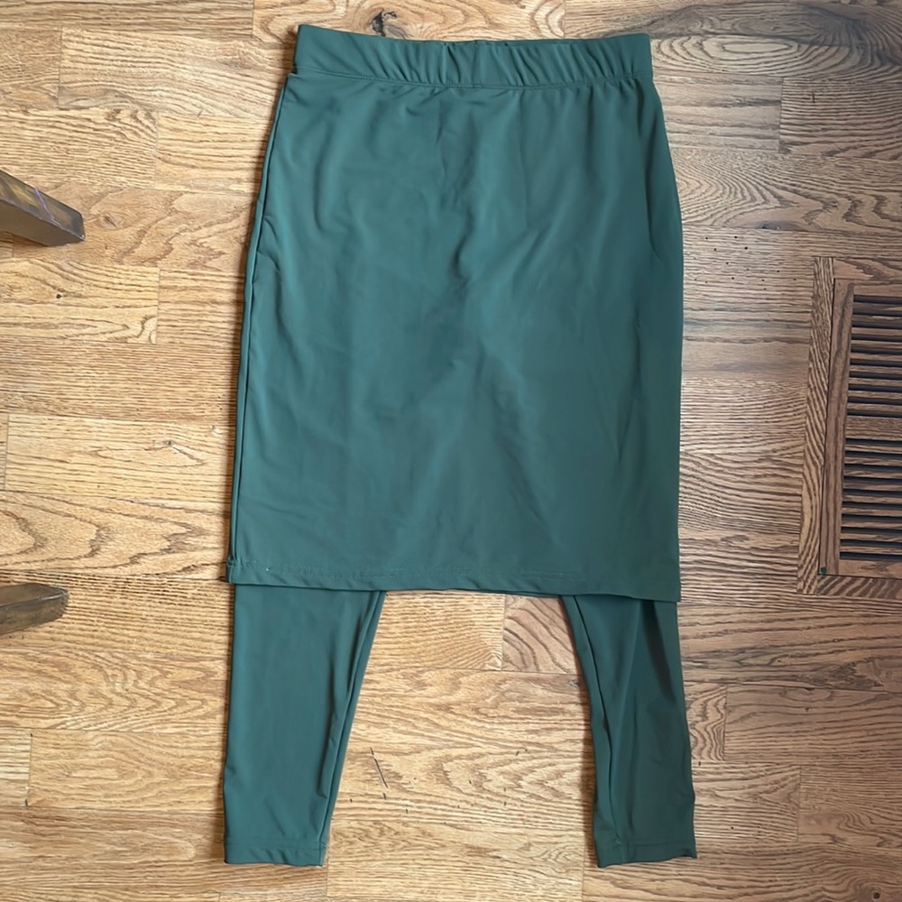 The Skirt Lady, Pencil  Skirt with Built in Leggings, Large